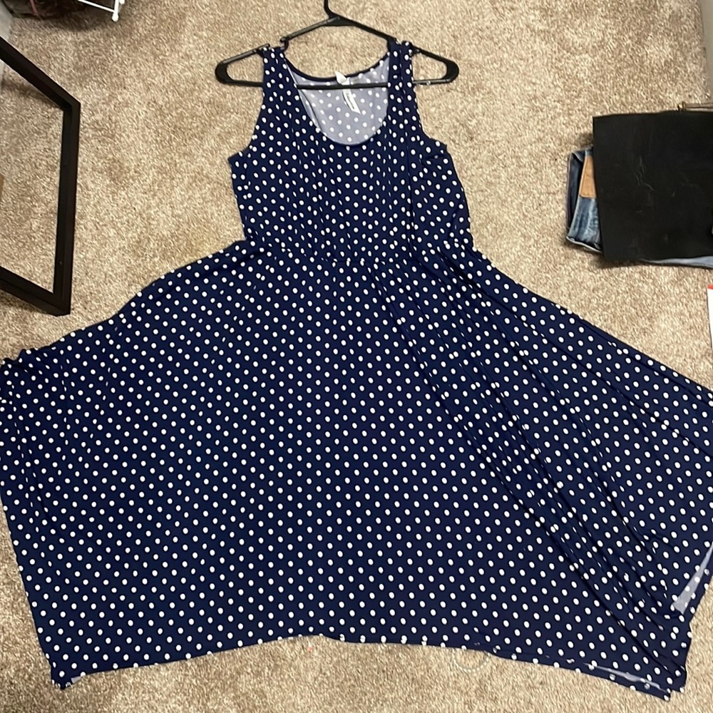Polkadot Blue Dress